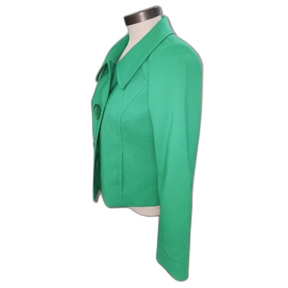 Semantiks Bright Green Retro Style Blazer Size 4P - Picture 3 of 7